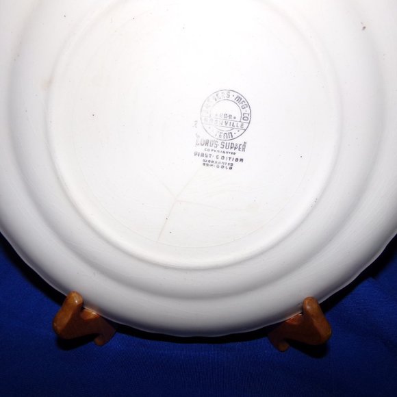 Vintage Last Supper Lords Supper 23k Gold First Edition Collector Plate - 9.5 In - Picture 4 of 4